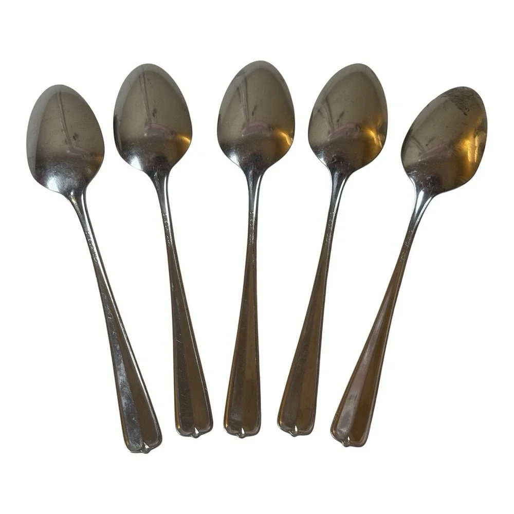 Set of 5 Oneida Gala-Impulse Stainless Steel Teaspoons